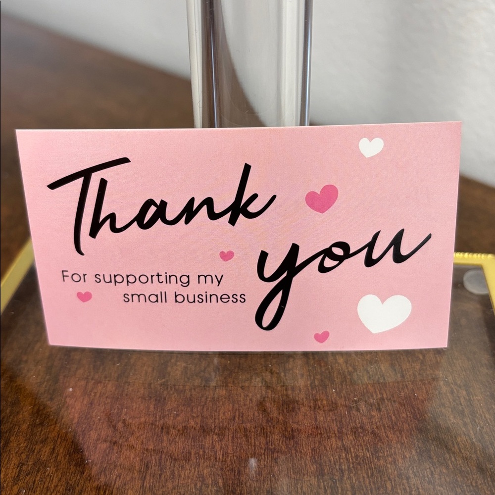 🔥(25) THANK YOU CARDS: Double-sided thank you cards (25 count) - Picture 3 of 4